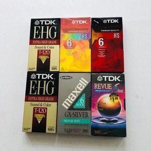 VHS Blank Tapes T-120 Lot Of 6 Sealed